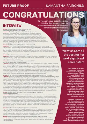 Samantha Fairchild Interview about mathematics, motivation and teaching 