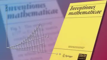 Cover des Journals Inventiones / Diagramm aus Prof. Wienhards Forschung / Collage