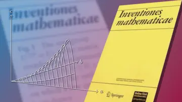 Cover of the journal Inventiones / diagram from Prof. Wienhard's research / collage