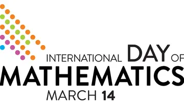 International Day of Mathematics on March 14 with colorized Pi digital dots