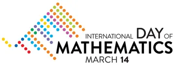 International Day of Mathematics on March 14 with colorized Pi digital dots