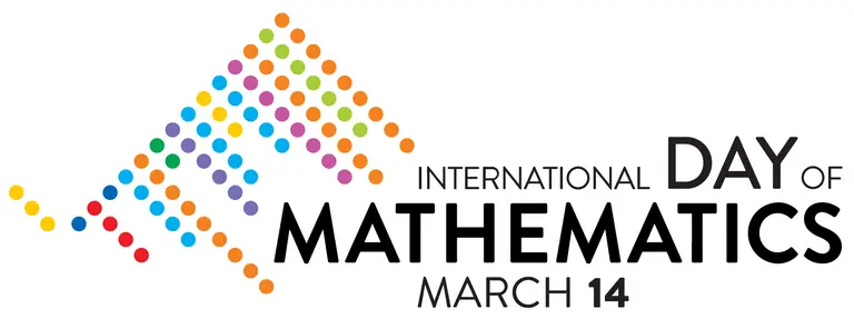 International Day of Mathematics on March 14 with colorized Pi digital dots