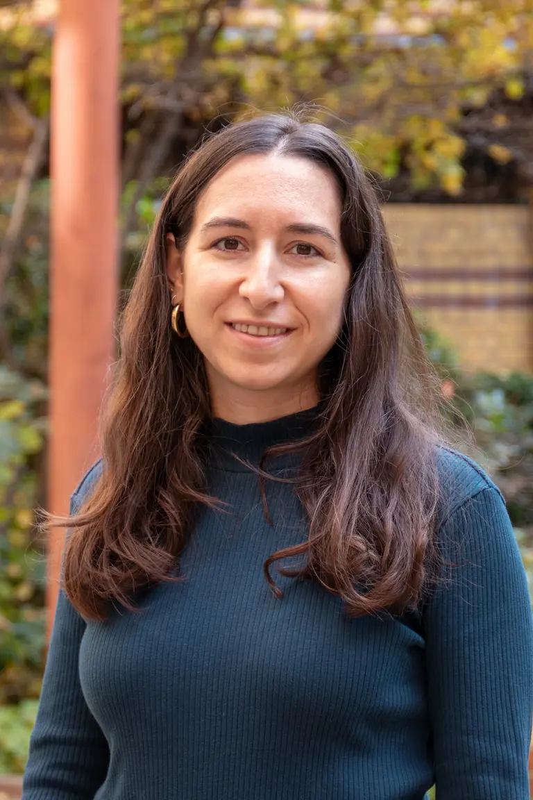 Portrait of Elena Salguero outside