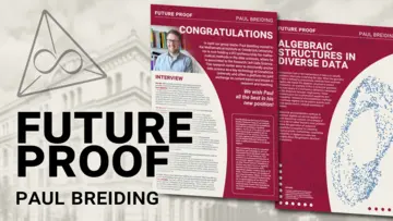 The text "Future proof Paul Breiding" next to the PDF booklet of this article with a greyed out picture of the institute in the background
