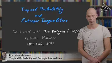 Rostislav Matveev is giving a lecture